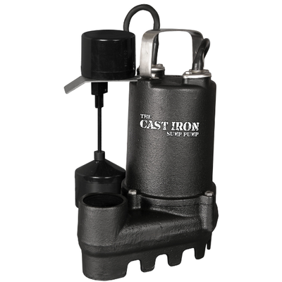 CIS-33V - GLENTRONICS PRO SERIES 1/3HP CAST IRON SUMP (3200 GPH AT 10)