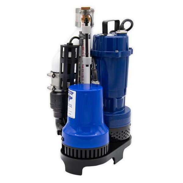 PS-C22 - GLENTRONICS PRO SERIES PAIR OF PUMP 1/3 HP COMBINATION PRIMARY & BACKUP SUMP PUMP SYSTEM