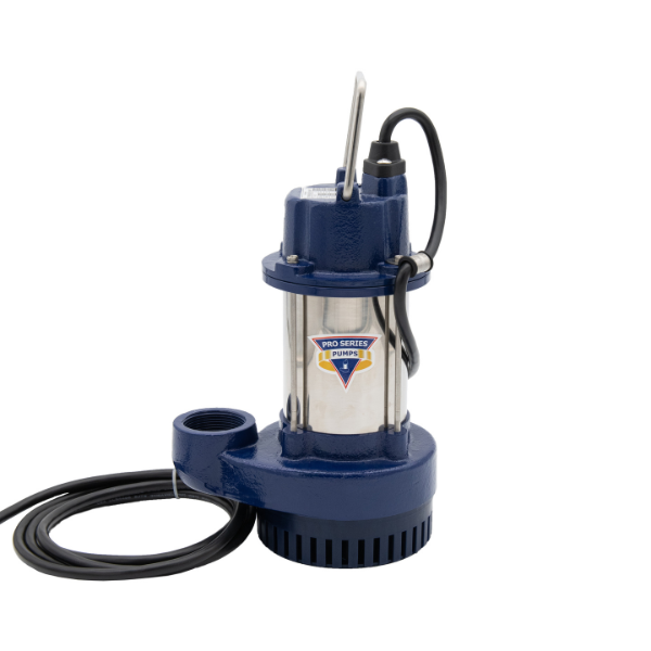 S3033-NS - GLENTRONICS PHCC PRO SERIES 1/3HP SUBMERSIBLE SUMP PUMP CAST IRON/STAINLESS STEEL (3000 GPH AT 10)
