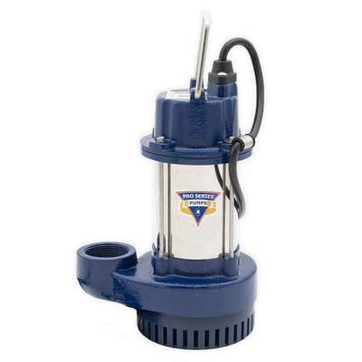 S3050-NS - GLENTRONICS PHCC PRO SERIES 1/2HP SUBMERSIBLE SUMP PUMP CAST IRON/STAINLESS STEEL (3900 GPH AT 10)
